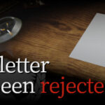 Your letter has been rejected. Trainer